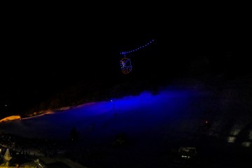 New Year Light Show Montgenevre 2025